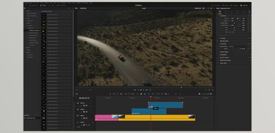 mCallouts Simple 2 DVR - Seamlessly integrate stunning effects into bold narratives redefined by minimalistic design.