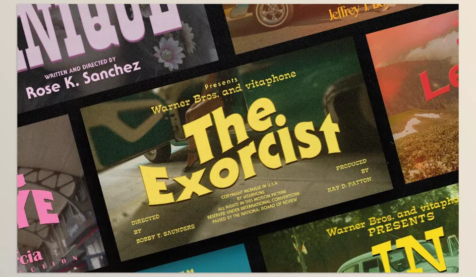 Pixflow - Vintage Movie Titles - Beautify your film sequences with polished, vintage styling.