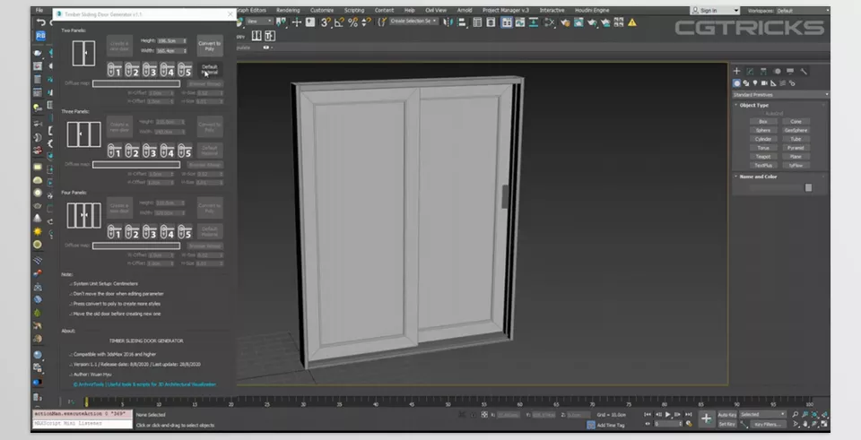 Modeling doors is made less complex using our scripts, which increases creativity and saves time.