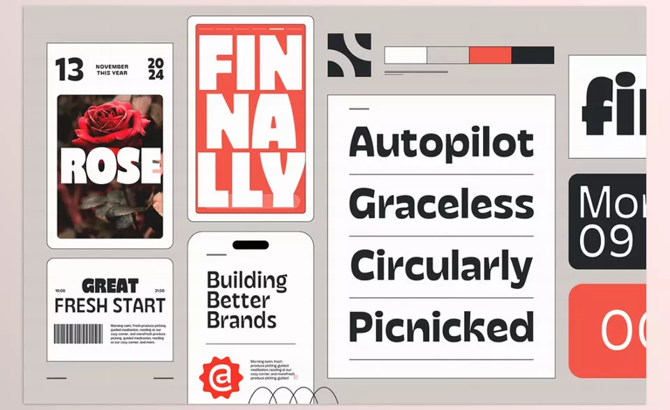Creative Market - Facers Font Family - Propelling grain and sensibility towards typeset art with titles exploration untamed by boundary.