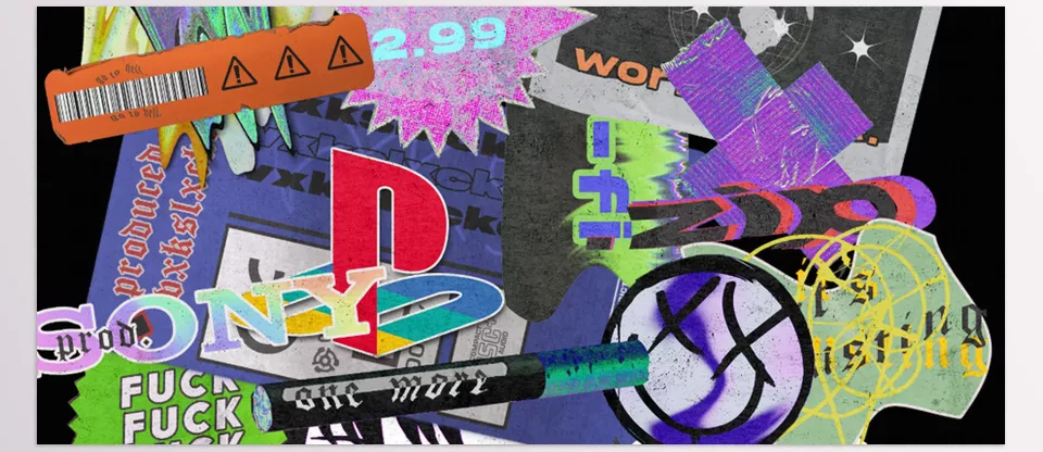 VXKSLXCKED STICKER PACK - High-resolution stickers paired with extra bonus elements offer endless possibilities.