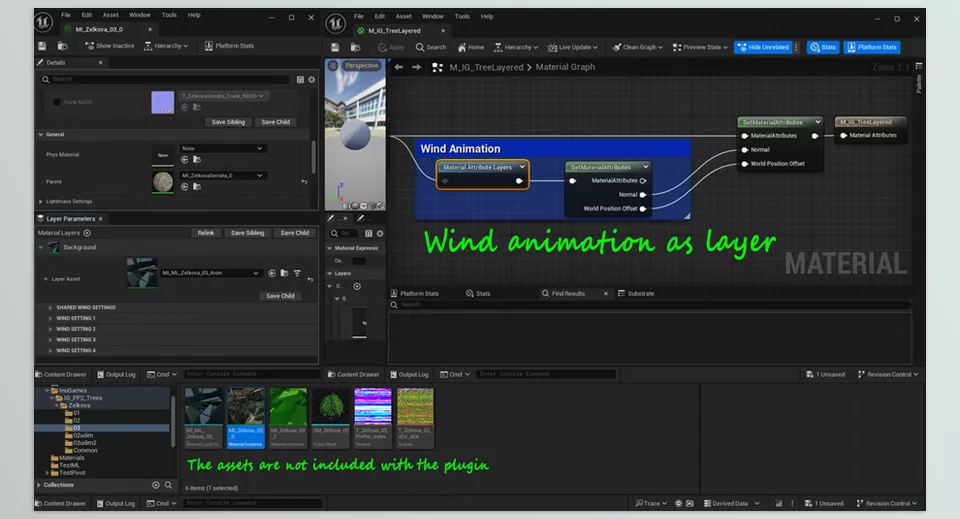 IGToolsPP Speedtree to Pivot Painter v2.0 UE5 Plugin - Adding wind animations to your digital forest has never been easier.