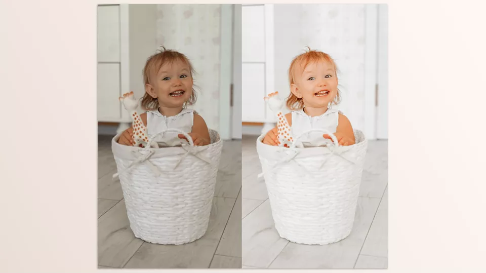 PSD Stack - Bright and Airy - Use vivid, low-contrast presets to transform and refresh the look of your photos.
