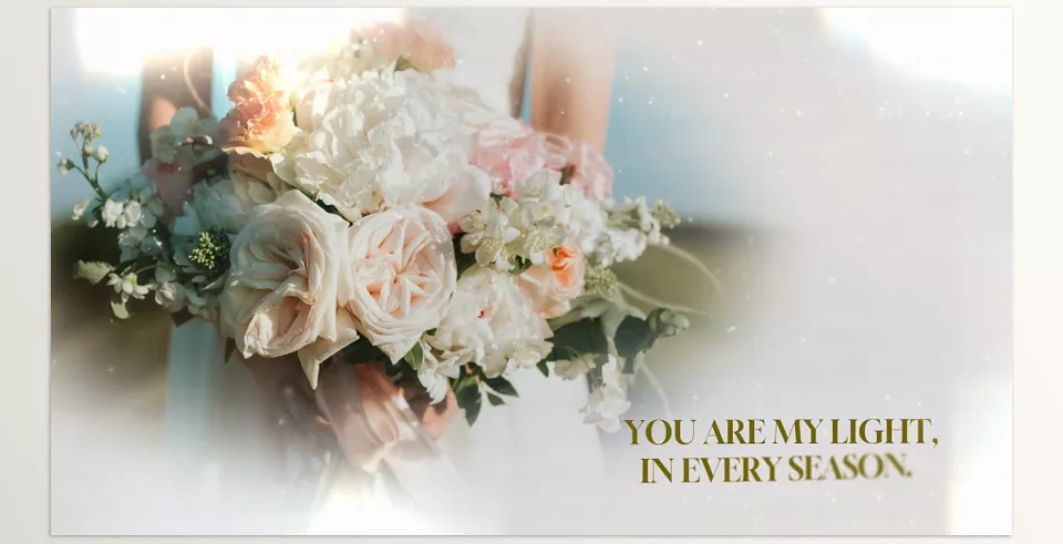 Wedding Story Slideshow MOGRT - Create an outstanding slideshow and capture stunning visuals without the aid of unsupported software.