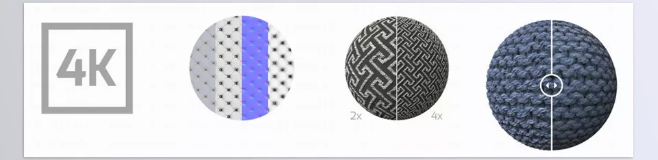 Motion Squared - Arnold Fabric Materials for Cinema 4D - This enables you to experience prominent details in every render of premium textiles.