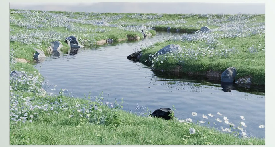 Blender - Baga River Generator - Rivers can be customized with ease and enhanced with beautiful results from the intuitive interface.