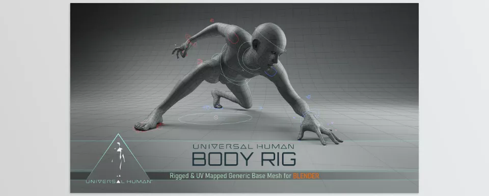 Universal Human Body and Face Rig - Have a base human mesh and inflow creativity at will.