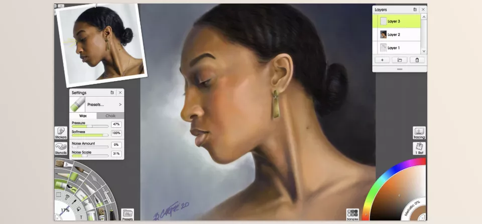 Microsoft - ArtRage Vitae - You can now collaborate with your friends on a single canvas without any interference.