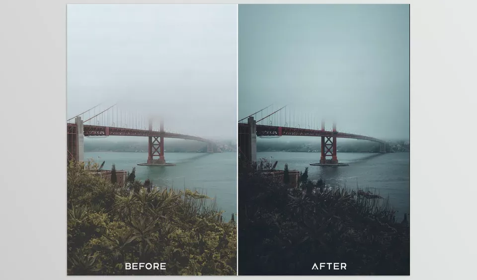 River Preset Collection + Luts Collection - Unearth the wonderful world of muted blue shadows and effortlessly elevate your photography.