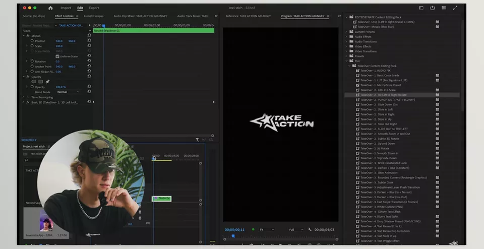 Essential Movement FX - Easily transform footage into captivating visuals.