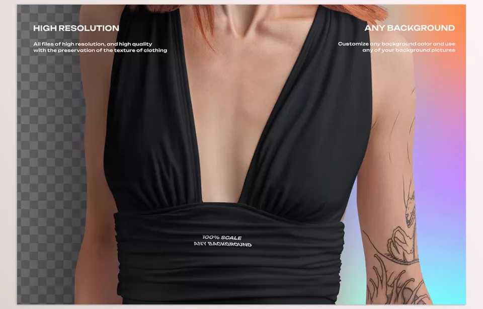 Creative Market - Mockup of a One Piece Women Swimsuit - Creativity should be limitless and fun through customization.