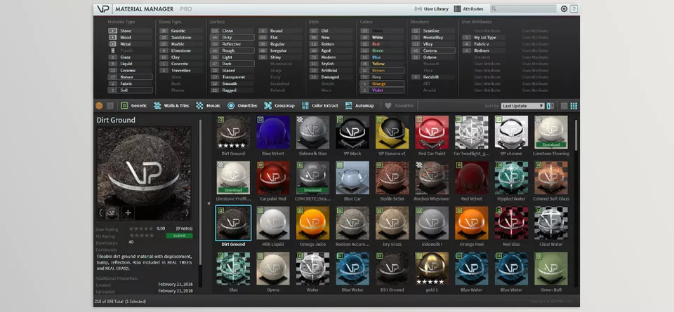 VisualStorms - The VIZ PLUGINS Bundle for 3DSMAX - Customize intricate designs and create uniform and seamless tileable textures with the unique pattern creator.
