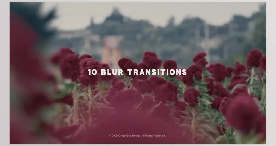 Videohive - Blur Transitions - Smooth, beautiful transitions that boost storytelling greatly are at your disposal.