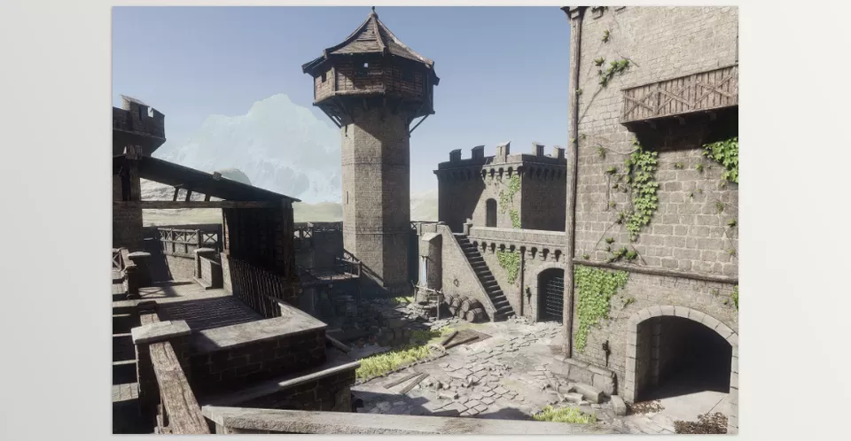 Medieval Castle Modular Pack - This modular kit is exactly what you've been looking for to build all the Medieval castles you could ever need.