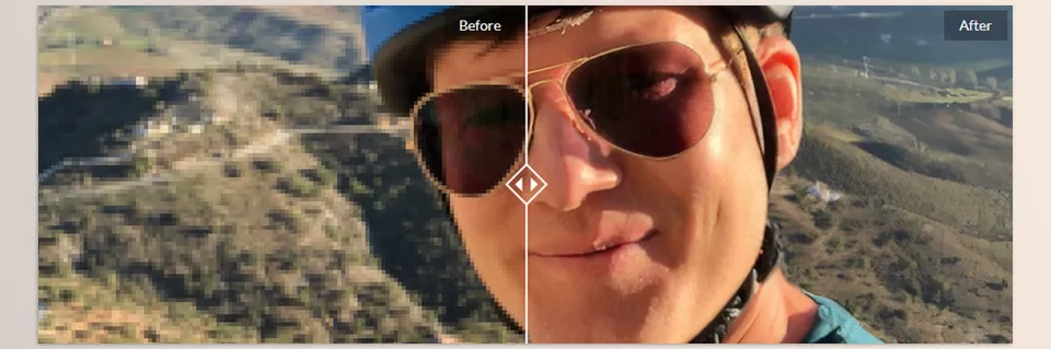 NNSuperResolution - Here is an interactive still image before/after example