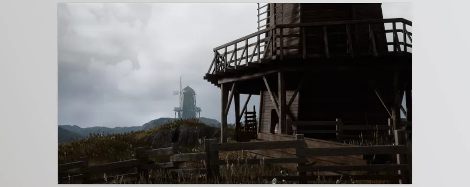 Medieval Windmill with interiors - The model is highly realistic and detailed. Ready for visualisation and games.