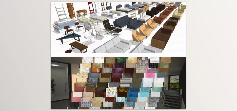 Architect 3D Ultimate Plus - Easily edit materials to customize your designs using the material editor.