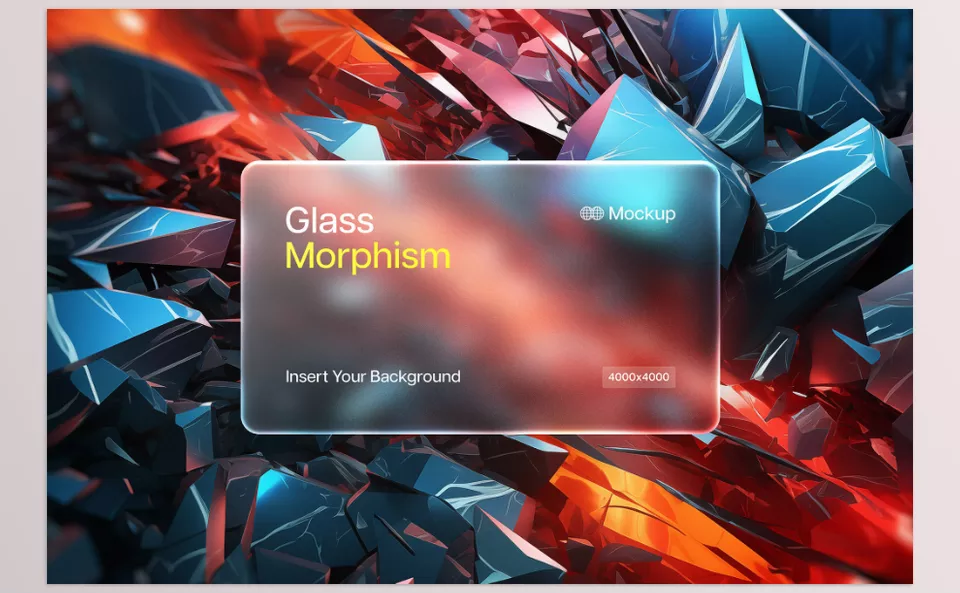 Pixelbuddha - Glass Morphism Frosted Mockups - Lose yourself in the frosted elegance. 