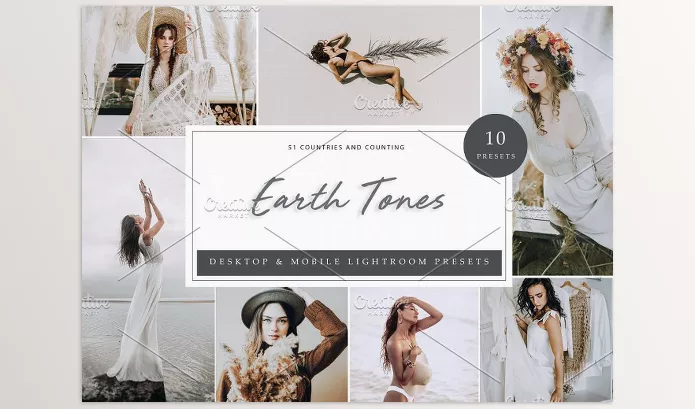 Creative Market – 10 x Lightroom Presets Earth Tones Download 5962531