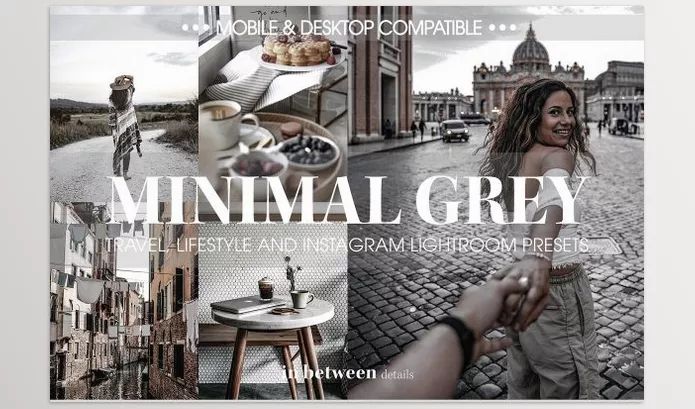 Creative Market – Minimal Grey Lightroom Mobile Preset Download 3836032