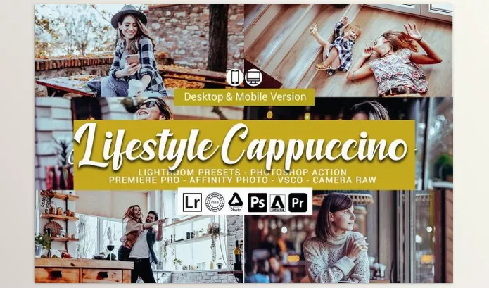 Creative Market – Lifestyle Cappuccino Presets and LUTs Download 5157304