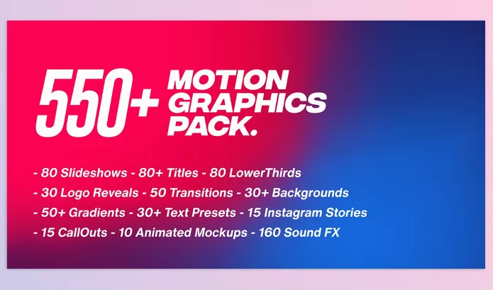 Videohive – Motion Graphics Pack 550+ Animations Pack Download 23678923