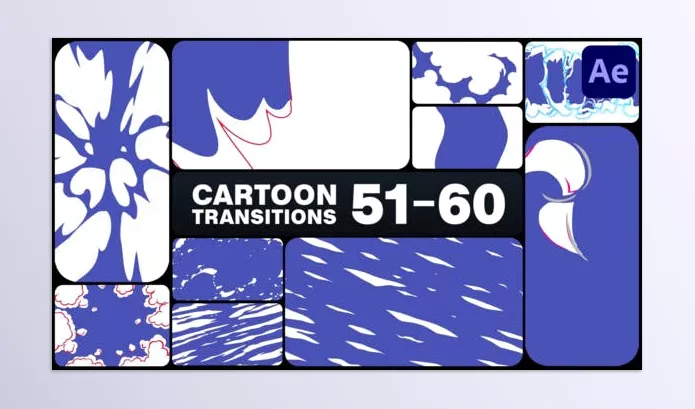 Videohive – Cartoon Transitions for After Effects Download 50939202