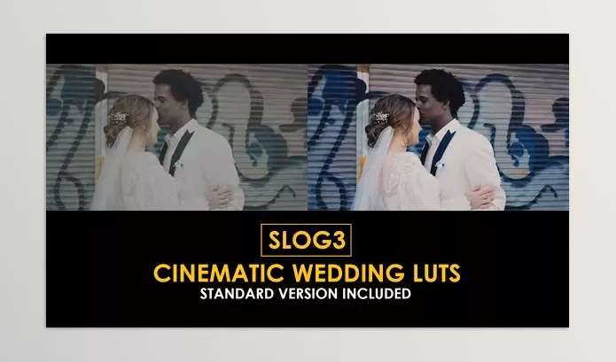 Videohive – Slog3 Cinematic Wedding and Standard Color LUTs Download 51047618