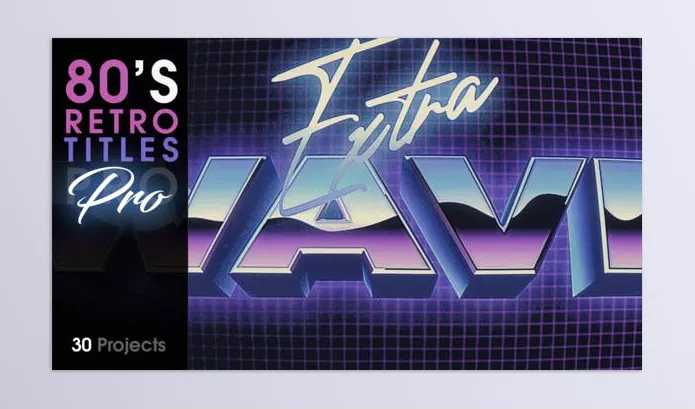 Videohive – 80’s Retro Titles PRO Download 38977448