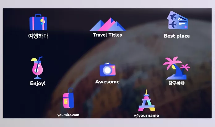 Videohive – Travel Icons And Titles for After Effects Download 52699034