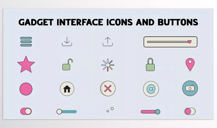Videohive – Gadget Interface Icons And Buttons for After Effects Download 52508588