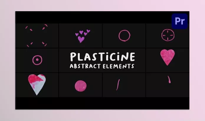 Videohive – Plasticine Abstract Elements Premiere Pro MOGRT Download 52689682