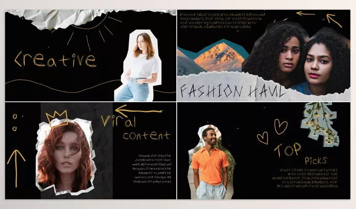 Videohive – Creative Crumbled Paper Slides for After Effects Download 53181287