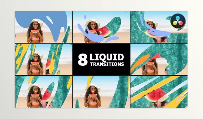 Videohive – Liquid Transitions DaVinci Resolve Download 52743471