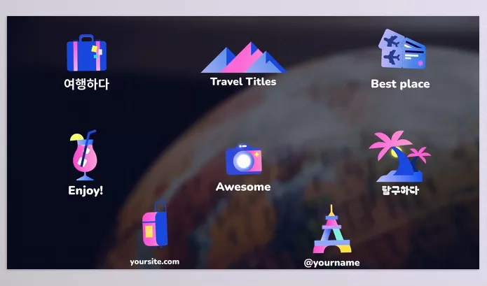 Videohive – Travel Icons And Titles for DaVinci Resolve Download 52743114