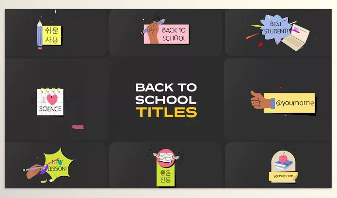 Videohive – School Education Titles for After Effects Download 53542537