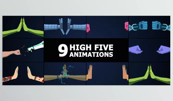 Videohive – High Five Animations for After Effects Download 53685510