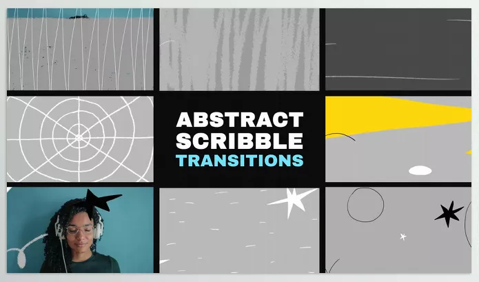 Videohive – Abstract Scribble Transitions for After Effects Download 53684778