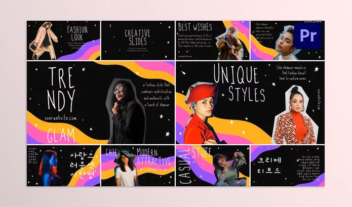 Videohive – Colorful Creative Slides for Premiere Pro Download 53436084