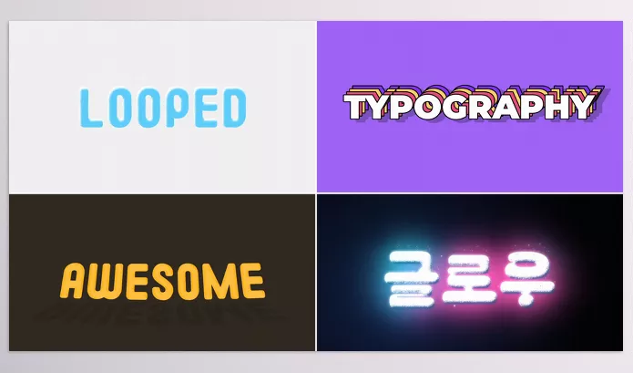 Videohive – Colorful Looped Typography for Premiere Pro Download 53653487