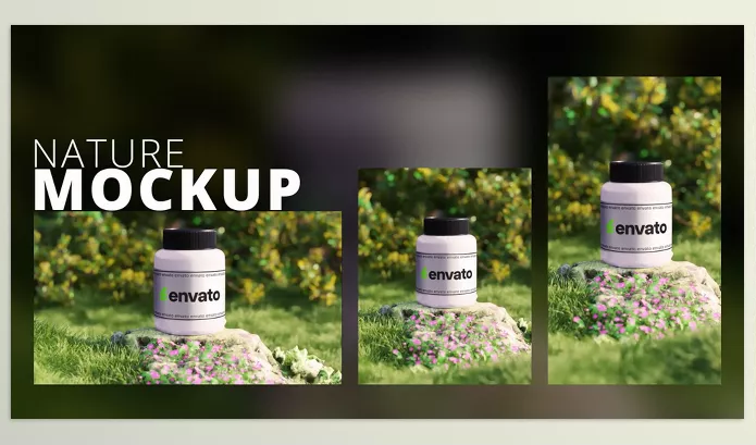 Videohive – 3D Nature Product Mockup plus Vertical Download 53923001