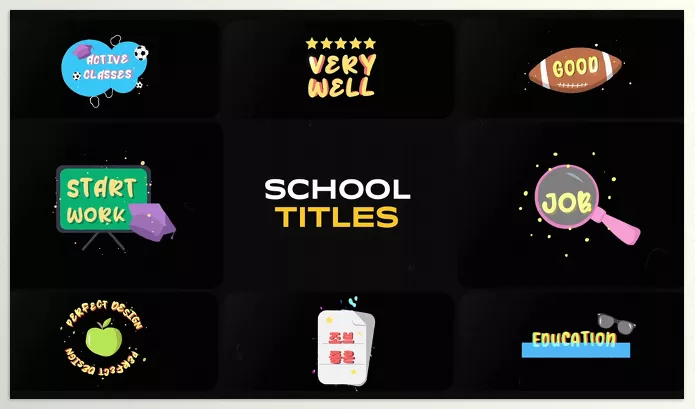 Videohive – School Titles for FCPX Download 54217035