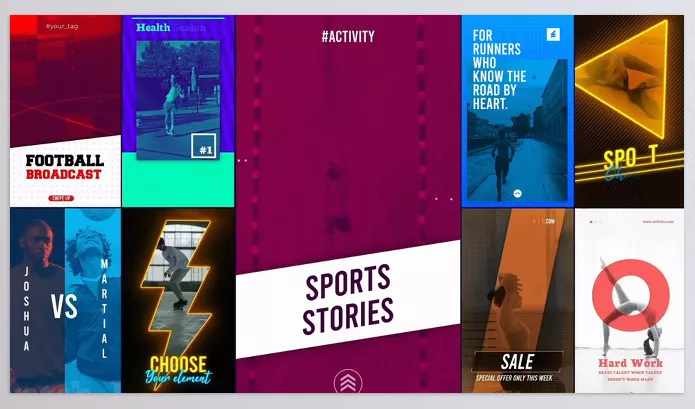 Videohive – Sports Social Media Stories for After Effects Download 54903733