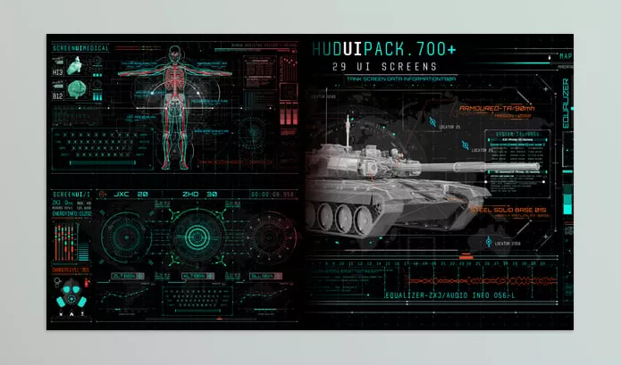 Videohive – Hud UI Pack 700+ Download 19326628