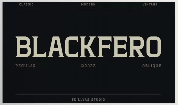 Creative Market – Blackfero Vintage Serif Font Download 14474295