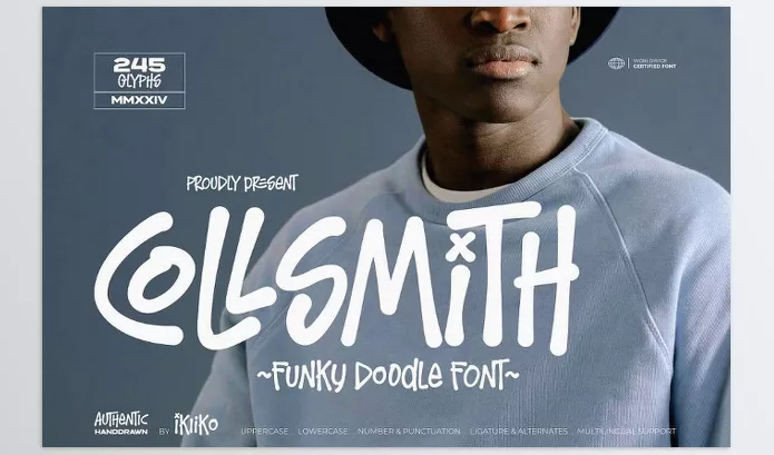 Creative Market – Collsmith Funky Doodle Font Download 92181074