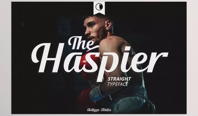 Creative Market – The Haspier Straight Script Font Download 14474220