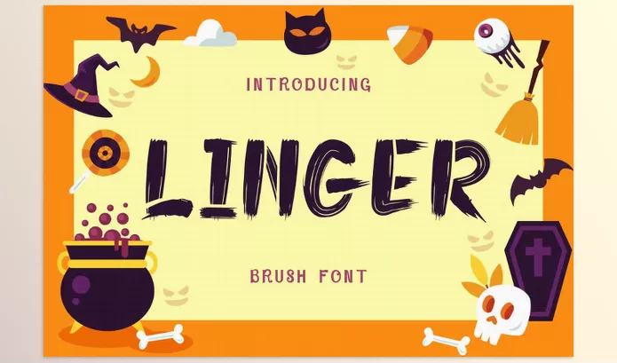 Creative Market – Linger Brush Font Download 282514881