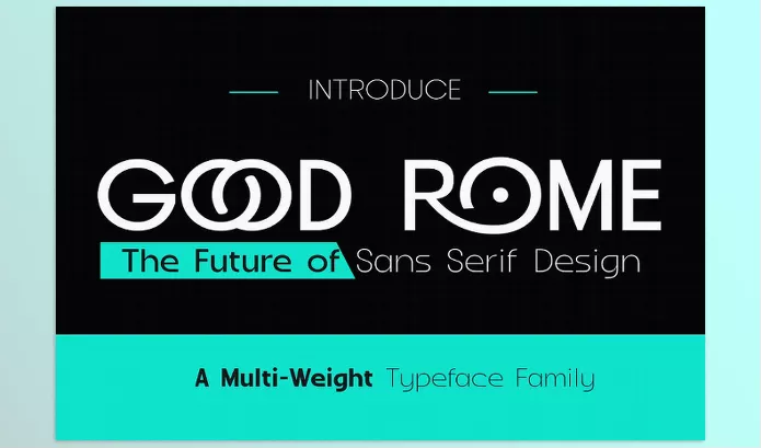 CreativeMarket – Good Rome The Future of Sans Serif Download 291064689