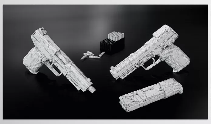 CGTrader – FN Five-Seven MK2 Handgun (Low-poly 3D model)